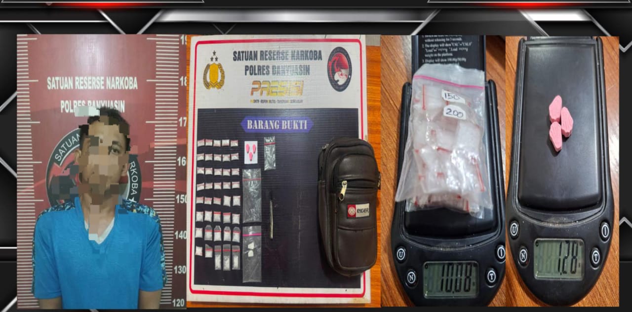 Gerebek Rumah Tersangka, Polres Banyuasin Sita 40 Paket Sabu Siap Edar