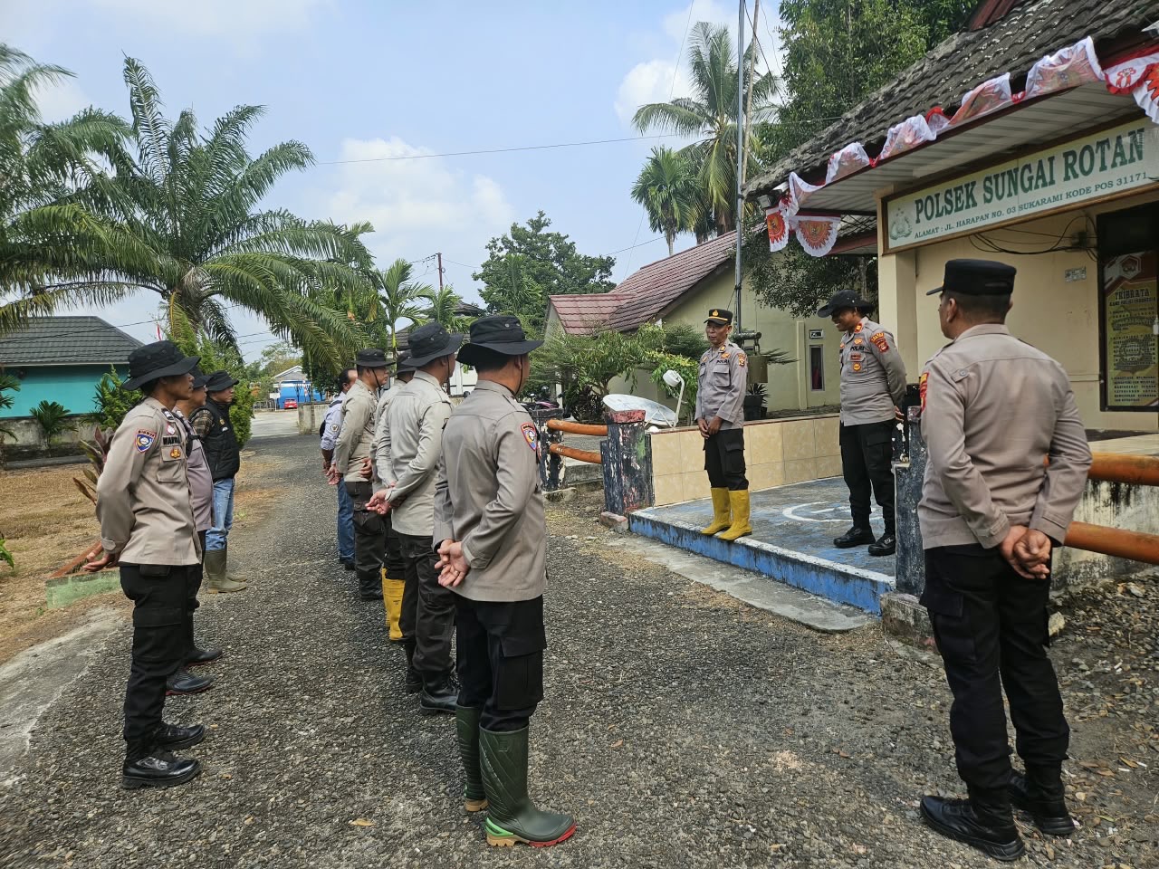 Siaga Tanpa Henti! Polres Muara Enim Perkuat Barisan Aman Nusa Hadapi Ancaman Karhutla di Sungai Rotan