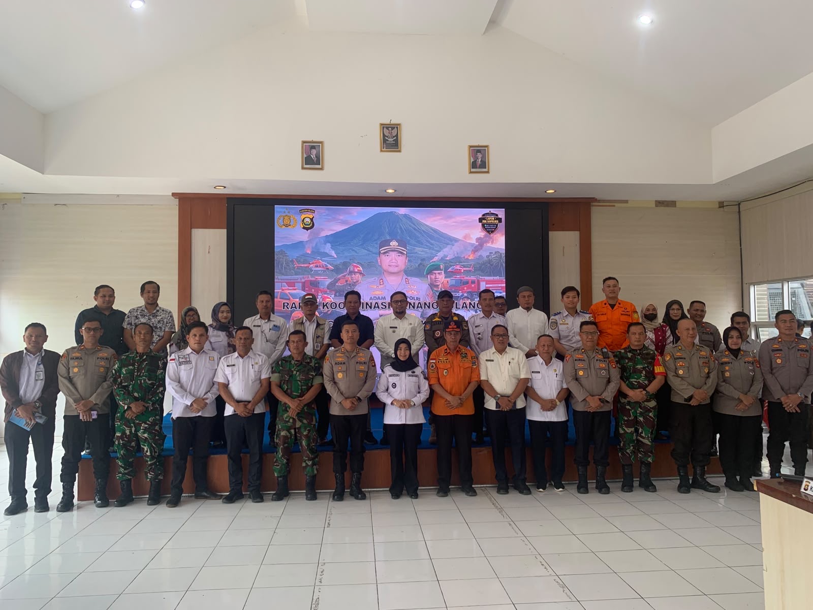 Polres Pagar Alam Perkuat Sinergi TNI-Forkopimda Hadapi Ancaman Bencana dan Karhutla