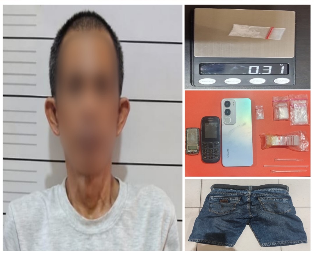 Satres Narkoba Polres lahat amankan pengedar sabu, barang bukti 0,31 gram disita