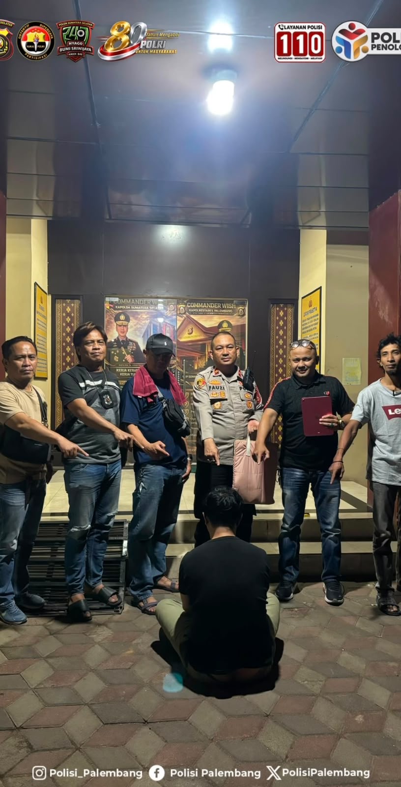 Polrestabes Palembang Ungkap Pencurian di Area Parkir PS Mall, Polsek Ilir Barat I Amankan Terduga Pelaku