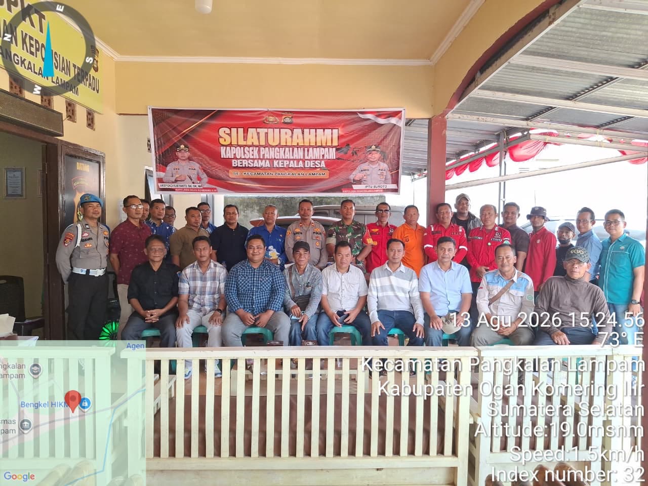 Cegah Karhutla, Kapolsek Pangkalan Lampam Ajak Kades dan Perusahaan Bersinergi