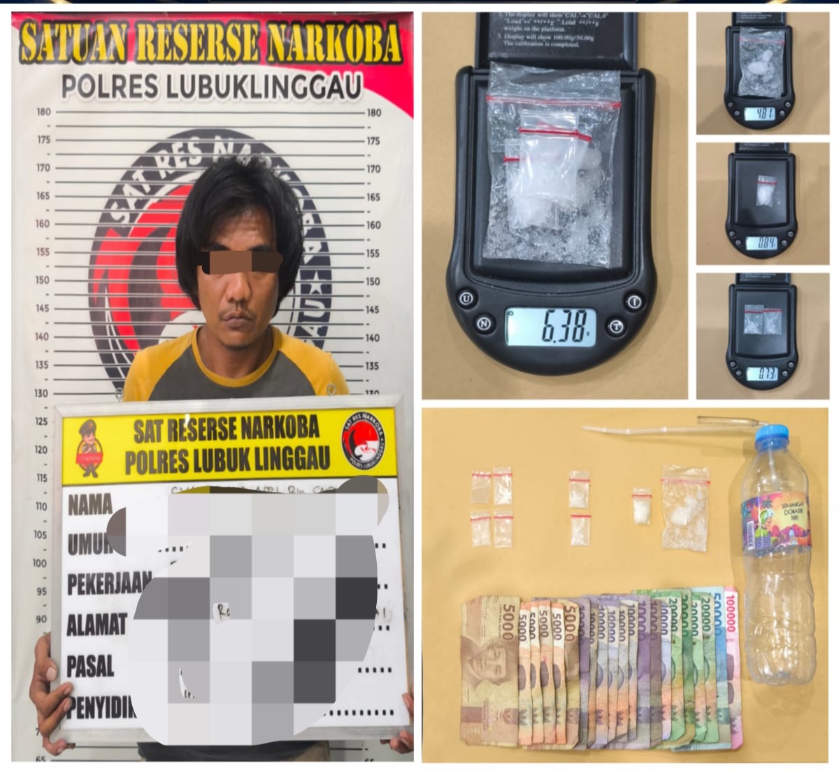 Satresnarkoba Polres Lubuk Linggau Ungkap Dugaan Peredaran Sabu, Oknum ASN Diamankan dengan Barang Bukti 6,38 Gram