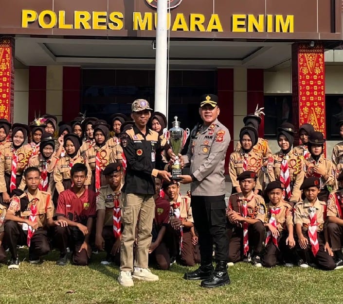 Meriah dan Penuh Prestasi! Bhayangkara Scout Competition VI 2026 Polres Muara Enim Cetak Generasi Muda Berkarakter