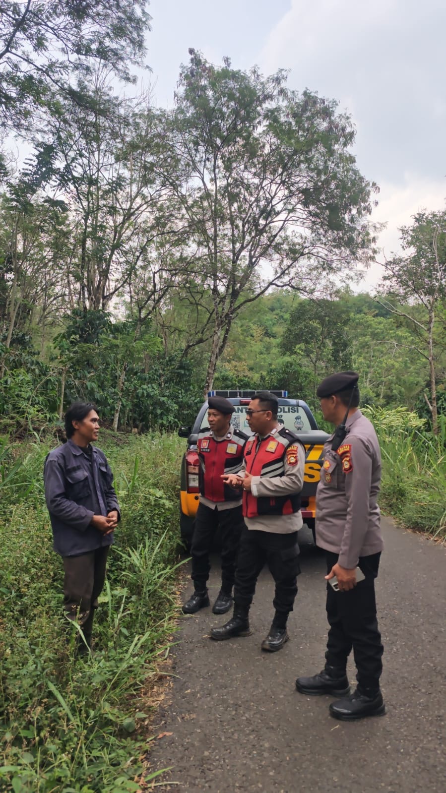 Patroli Polres Pagar Alam Sasar Kebun Kopi, Cegah Karhutla dan Antisipasi Pencurian