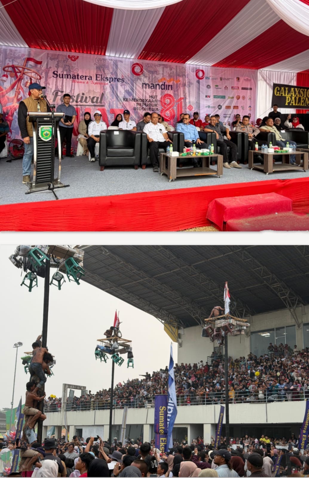 Festival Panjat Pinang Sumeks 2026 Meriah, Polrestabes Amankan Kegiatan