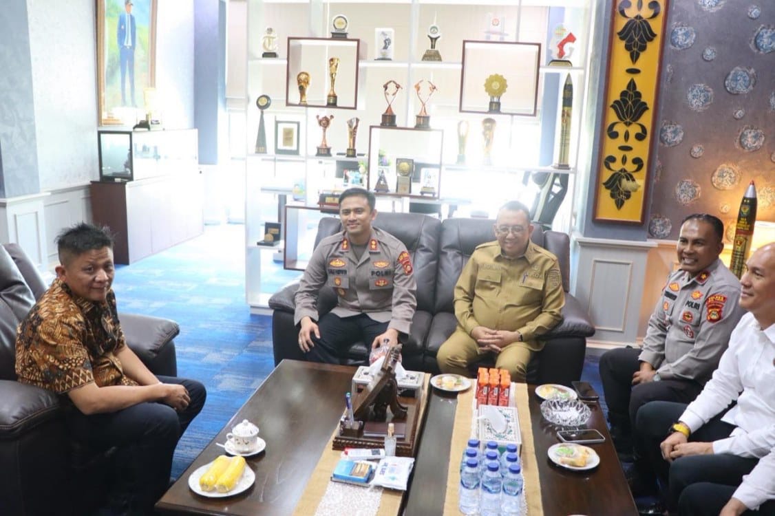 Perkuat Sinergi Pemerintahan, Kapolres OKU Timur Sambangi Kantor Bupati
