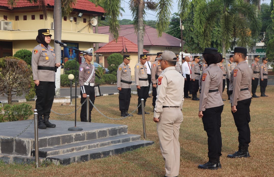 Kapolres Ogan Ilir Tekankan Keikhlasan, Integritas, dan Doa dalam Pengabdian Saat Pimpin Apel Pagi