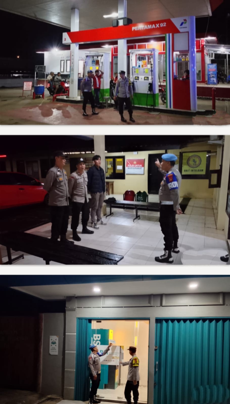 Antisipasi 3C dan Gangguan Kamtibmas, Polsek Talang Ubi Gelar KRYD Patroli Malam ke Sejumlah Objek Vital