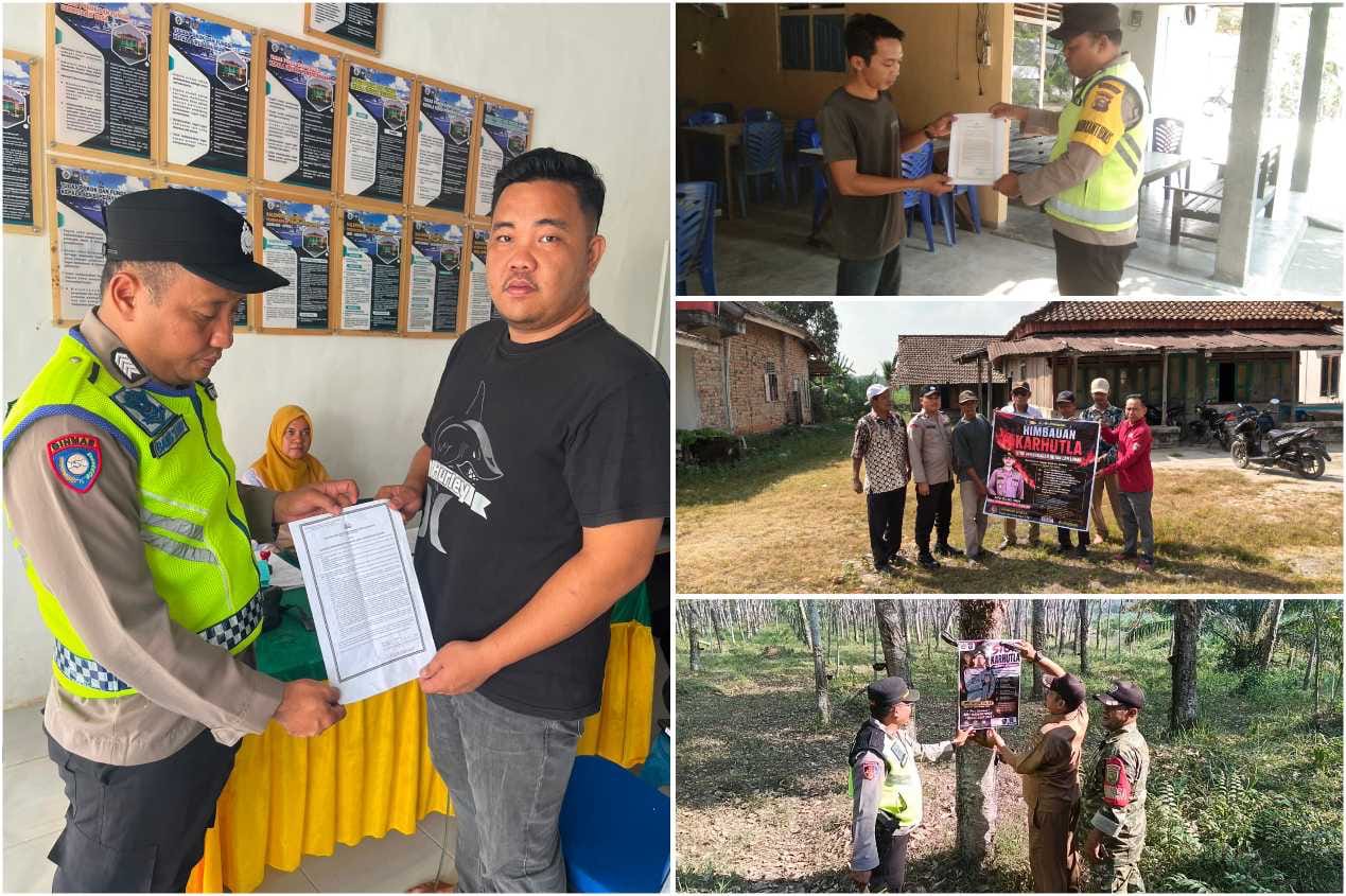Sat Binmas Polres OKU Timur Gencarkan Sosialisasi Karhutla, Warga Diingatkan Ancaman Pidana dan Denda