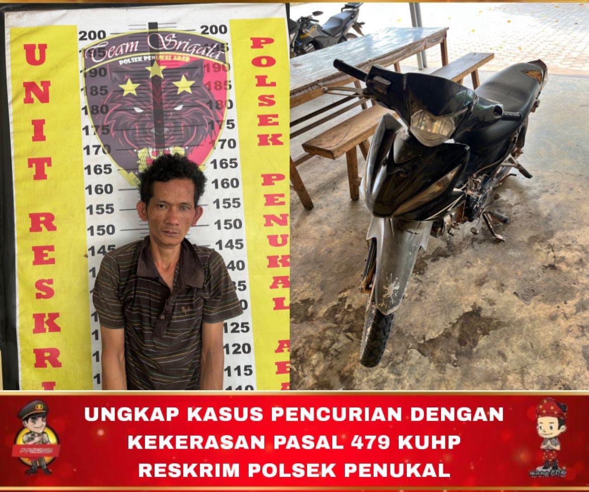 Polsek Penukal Ringkus Pelaku Curas, Motor Korban yang Dirampas Berhasil Diamankan