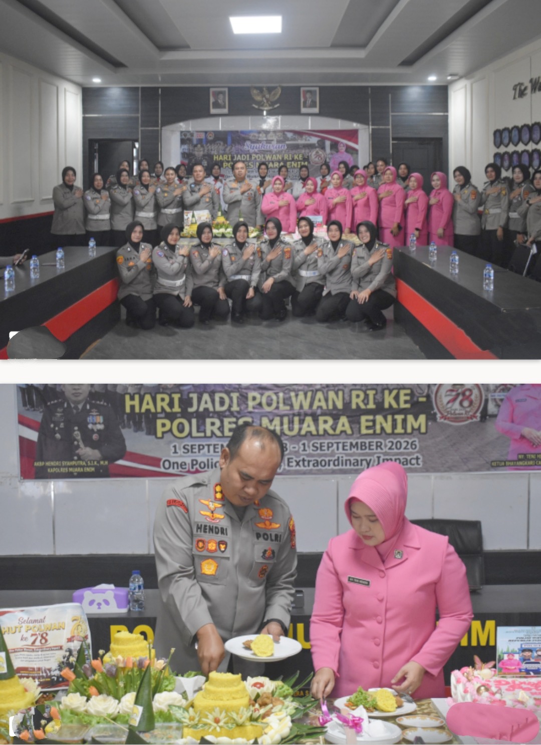 Syukuran Hari Jadi ke-78 Polwan di Polres Muara Enim, Momentum Perkuat Pengabdian dan Keteladanan