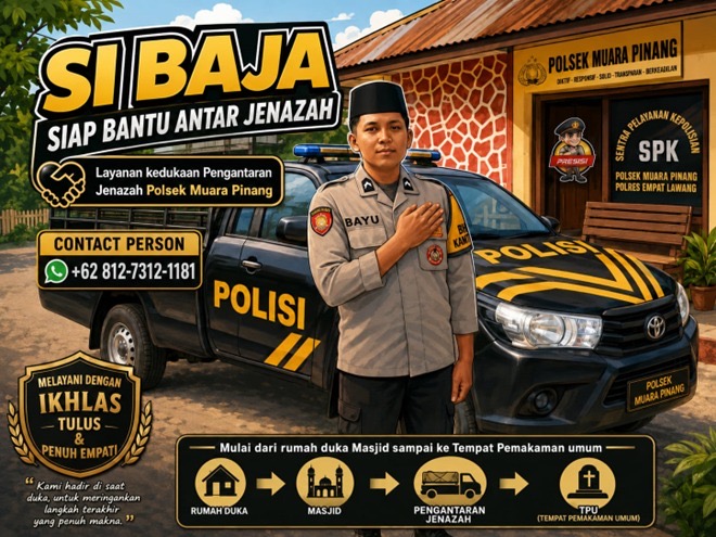 Polsek Muara Pinang Kenalkan SI BAJA, Layanan Antar Jenazah Gratis untuk Bantu Warga yang Berduka