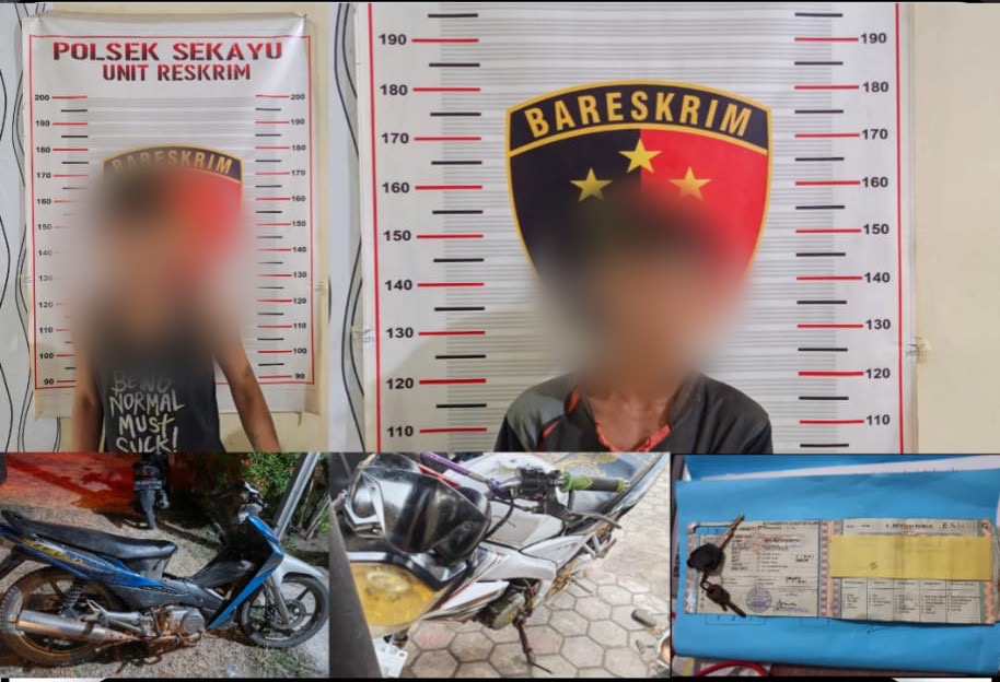 Curi Motor di KM 9 Bandar Jaya–Keluang, Dua Pelaku Diamankan, Satu DPO Masih Diburu Polisi