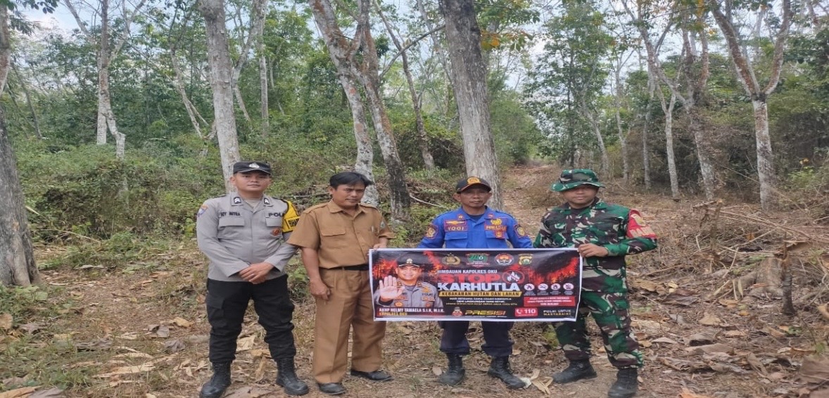 Polsek Semidang Aji Polres OKU Bersama PPL Kecamatan Semidang Aji Perkuat Sinergi Dukung Ketahanan Pangan