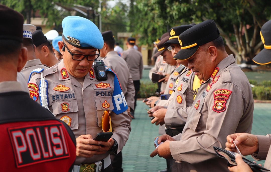 Subbid Propam Polda Sumsel Gelar Gaktibplin di Polres OKU Timur, Personel Diperiksa dari Judi Online hingga Tes Urine