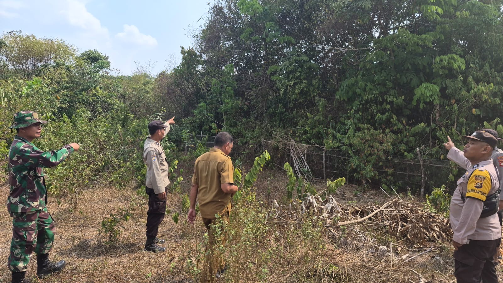 Polsek Tanjung Batu Bersama Forkopimcam Bergerak Cegah Karhutla, Warga Diimbau Tak Bakar Lahan