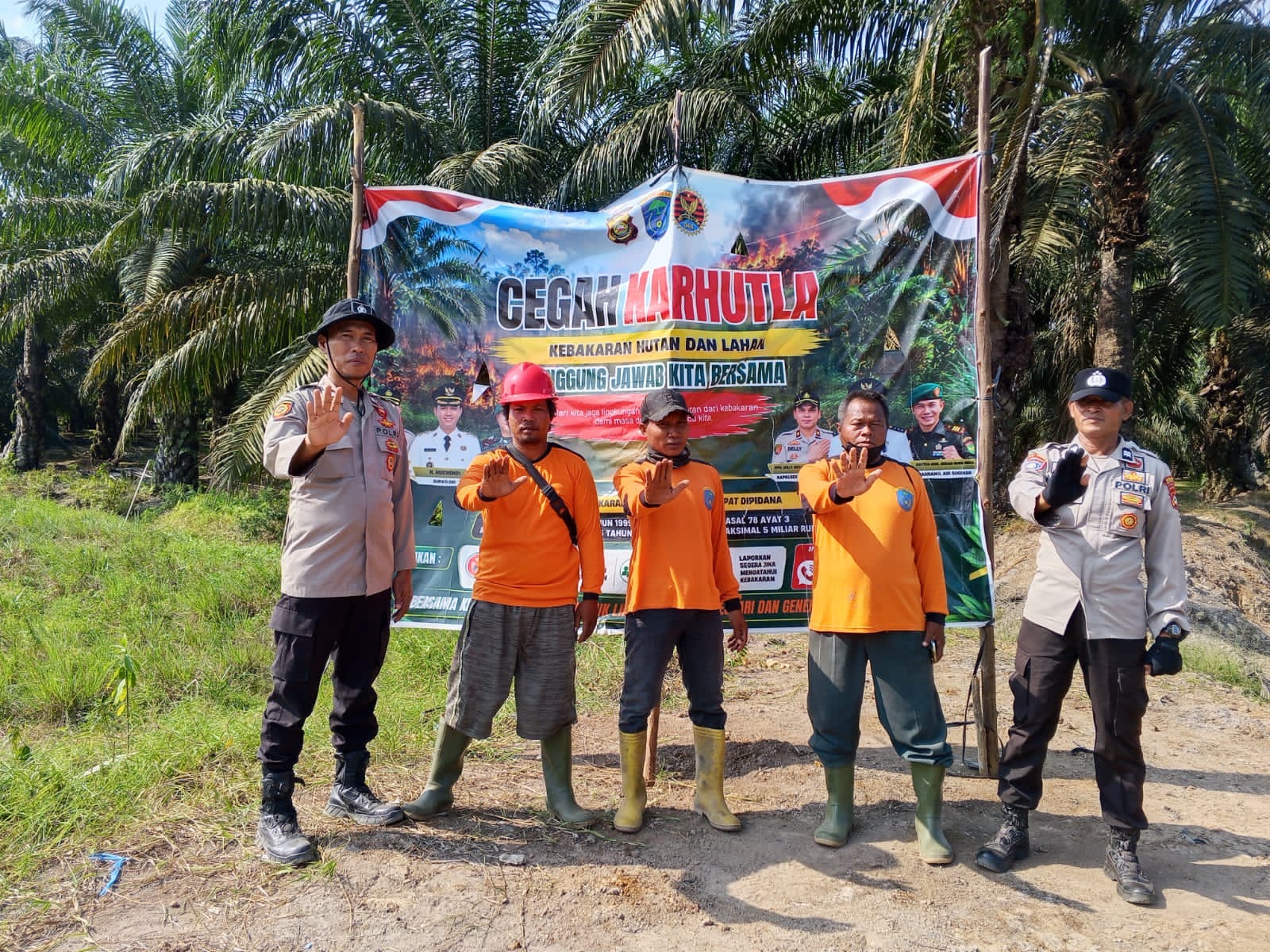 Cegah Karhutla, Polsek Air Sugihan Gencarkan Patroli dan Imbauan kepada Masyarakat