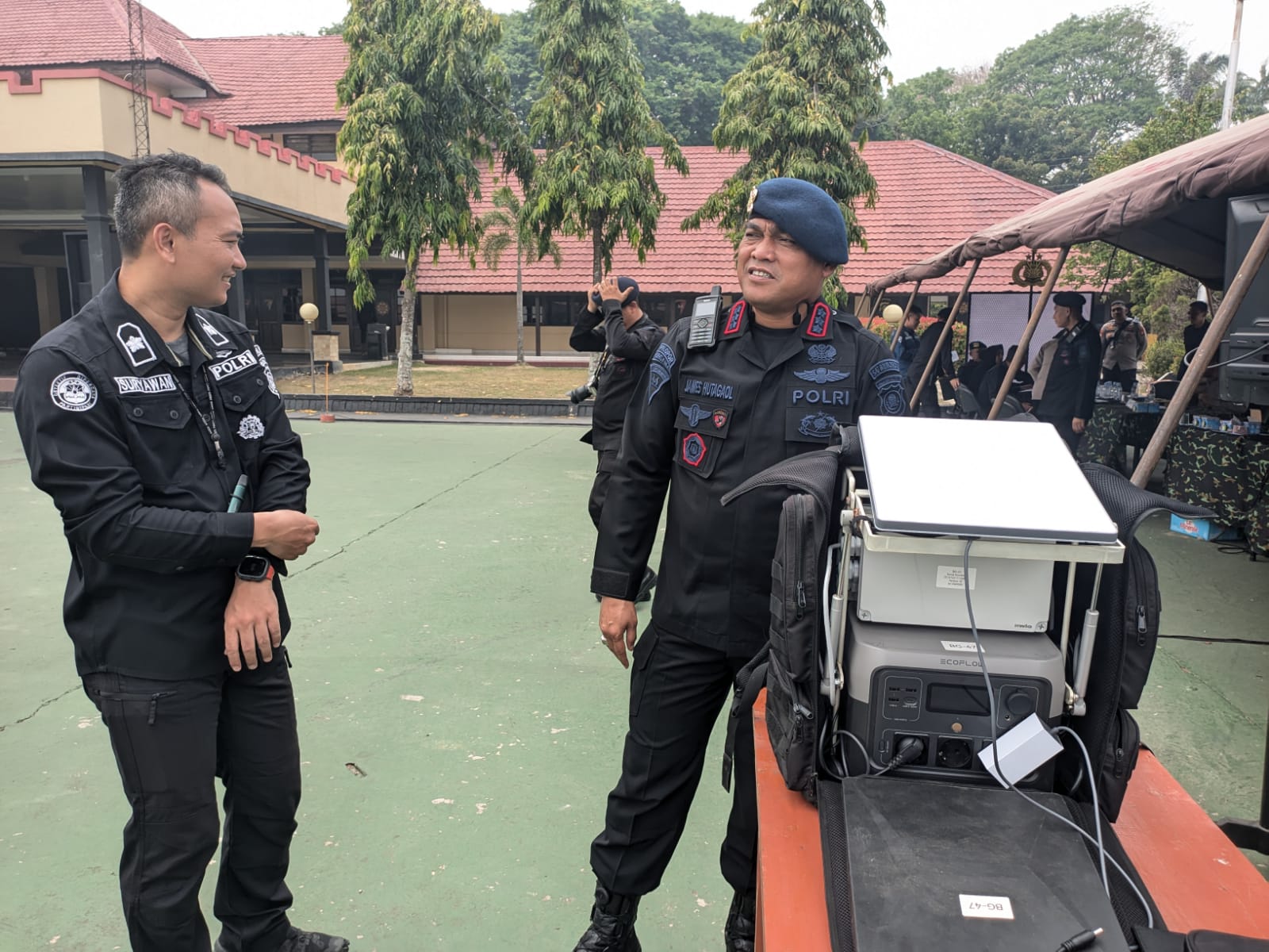 Dansat Brimob Kenalkan Starlink Portabel untuk Dukung Penanganan Karhutla