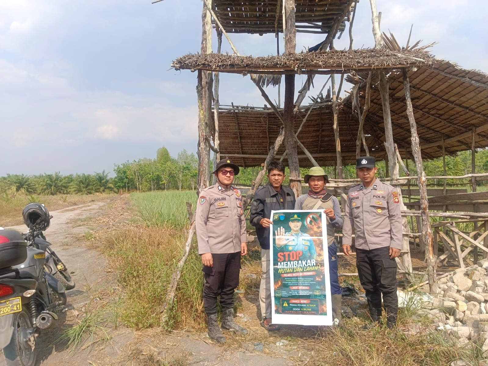 Polres Ogan Ilir melalui Polsek Rantau Alai Gencarkan Patroli Terpadu Cegah Karhutla