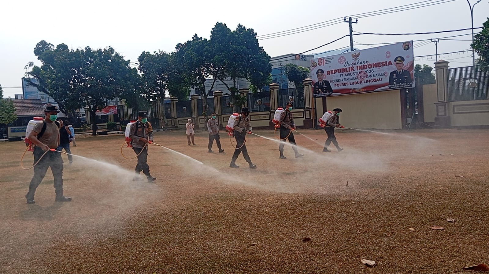 Antisipasi Karhutla, Polres Lubuk Linggau Siapkan 5 Alat Semprot Mesin untuk Jangkau Titik Api di Medan Sulit