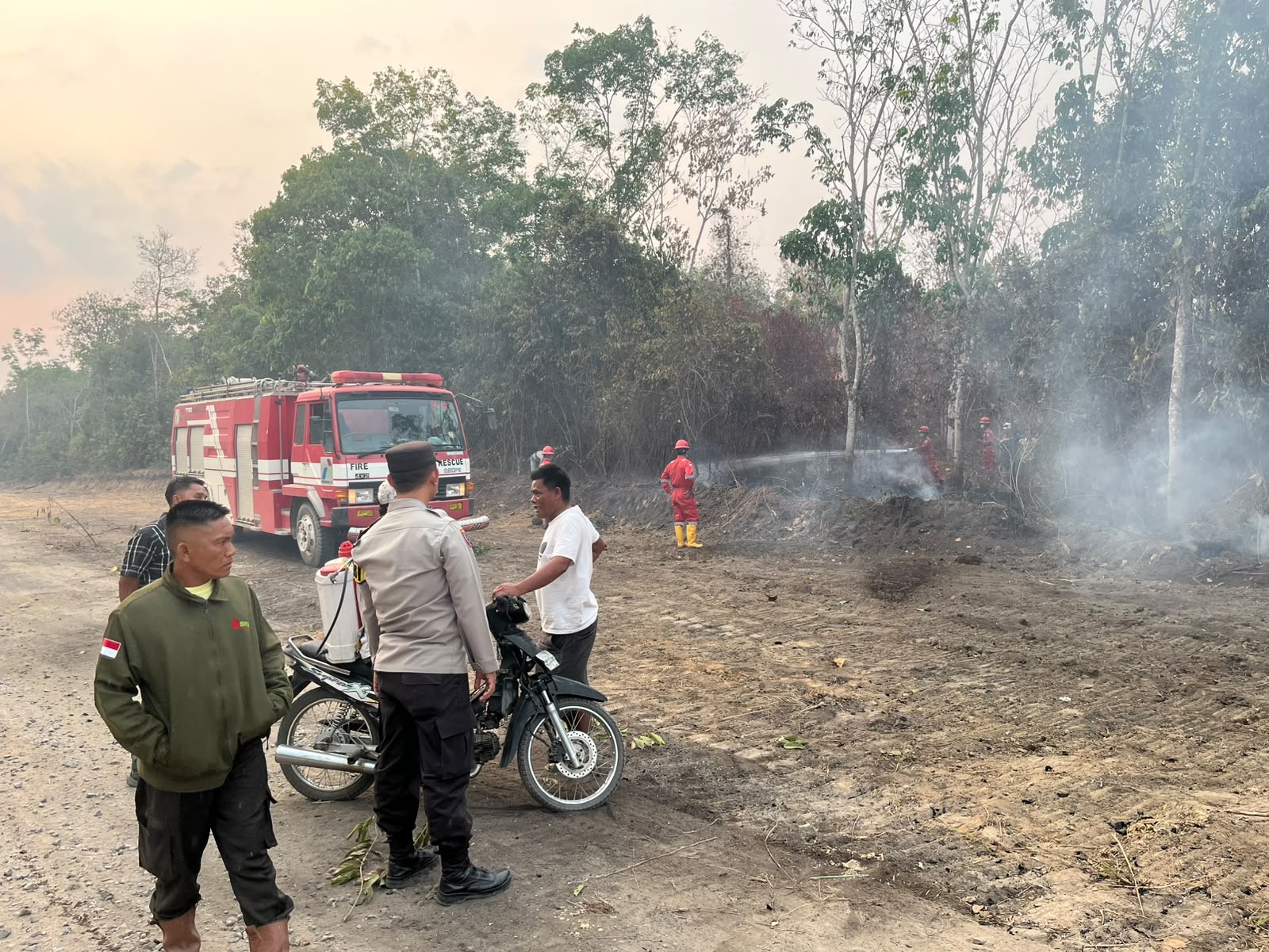 Polsek Lembak Pastikan Hotspot Dekat Sumur Pertamina Bukan Titik Api Baru