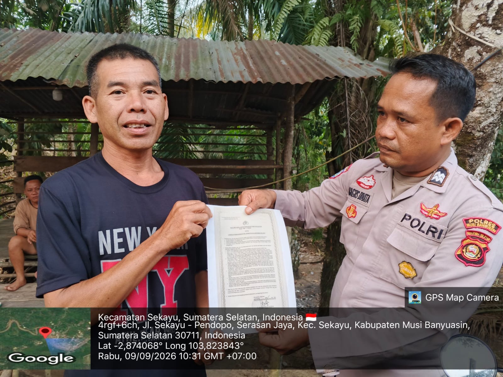 Cegah Karhutla, Polsek Sekayu Imbau Warga Soak Baru Tak Bakar Hutan dan Lahan