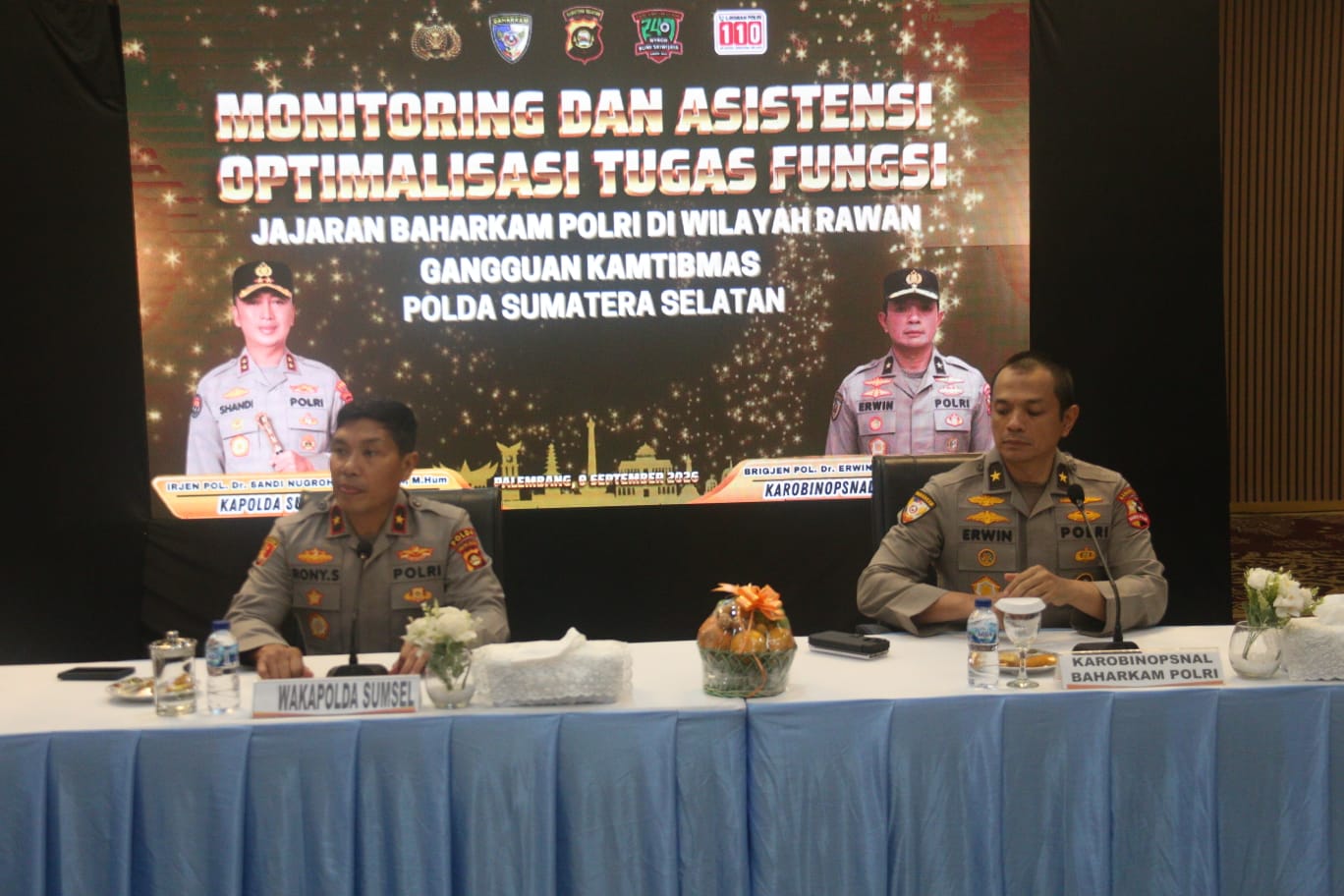 Baharkam Polri Turun Langsung ke Sumsel, Perkuat Penanganan Wilayah Rawan Kamtibmas