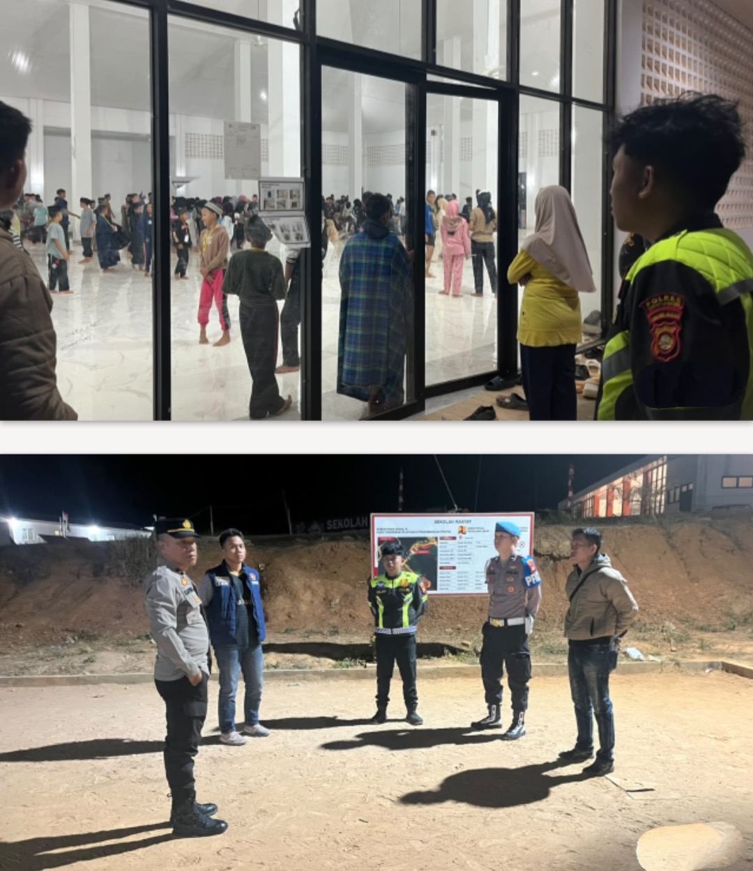 Kawal Kegiatan hingga Malam Hari, Personel Polres Empat Lawang Lakukan Pengamanan MPLS Sekolah Rakyat