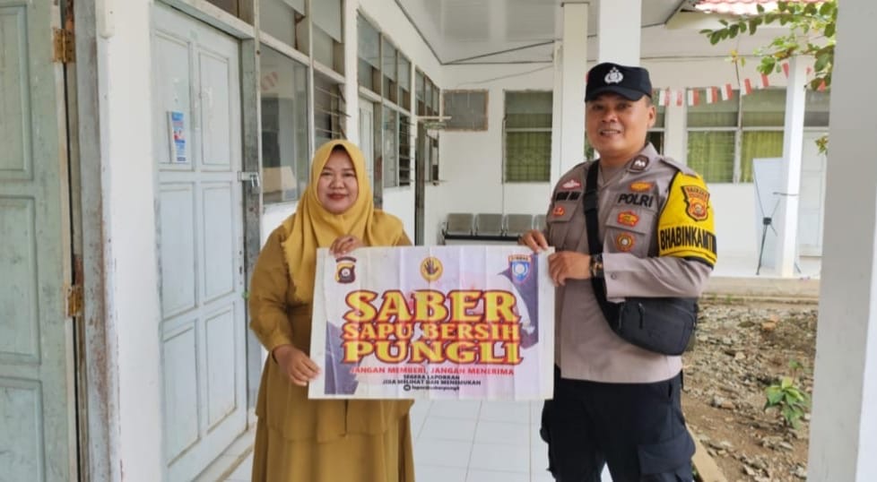 Polsek Baturaja Barat Gencarkan Sosialisasi Saber Pungli dan Imbauan Cegah Karhutla