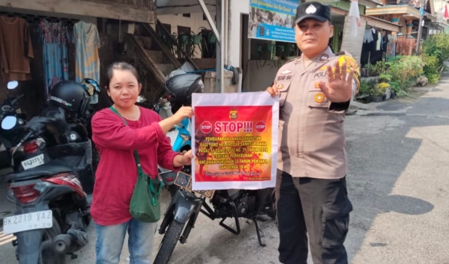 Polsek Baturaja Barat Gencarkan Sosialisasi Saber Pungli dan Imbauan Cegah Karhutla