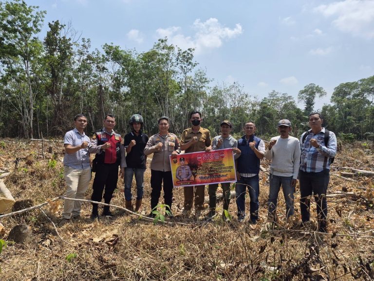 Kapolsek Semidang Aji Sambangi Warga, Ajak Bersama Cegah Karhutlah
