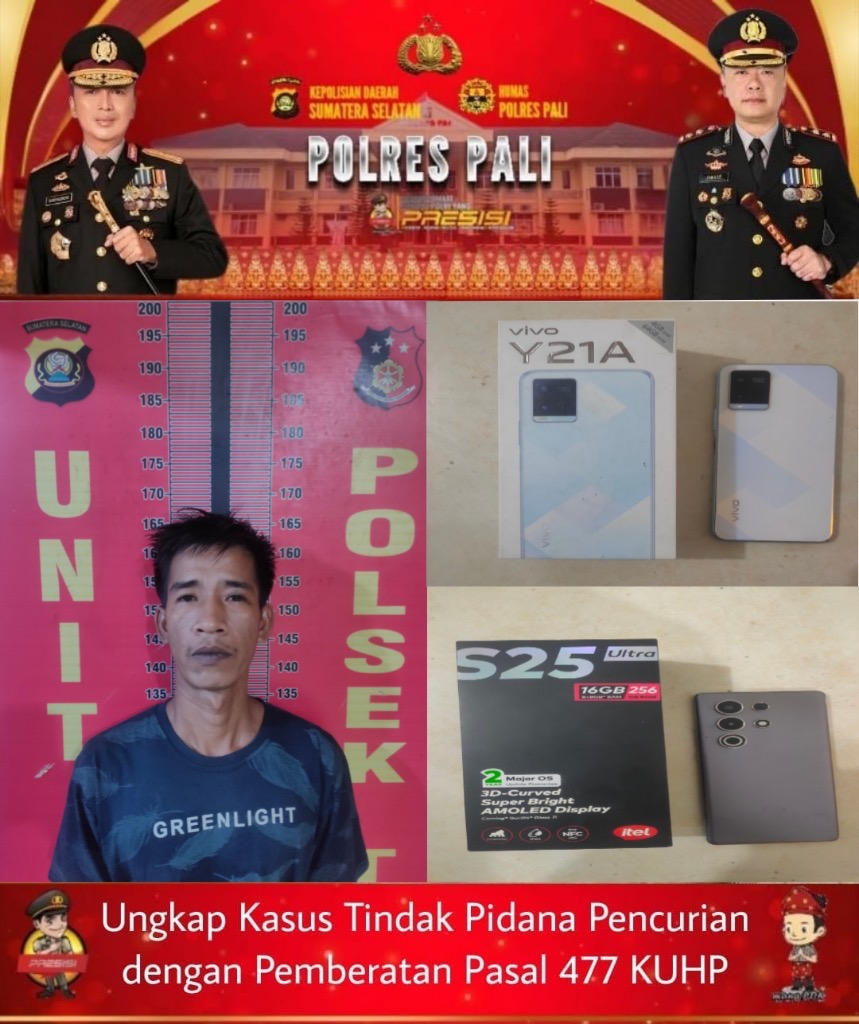 Bongkar Kasus Pencurian Rumah, Polsek Talang Ubi Bekuk Pelaku dan Amankan Dua Handphone