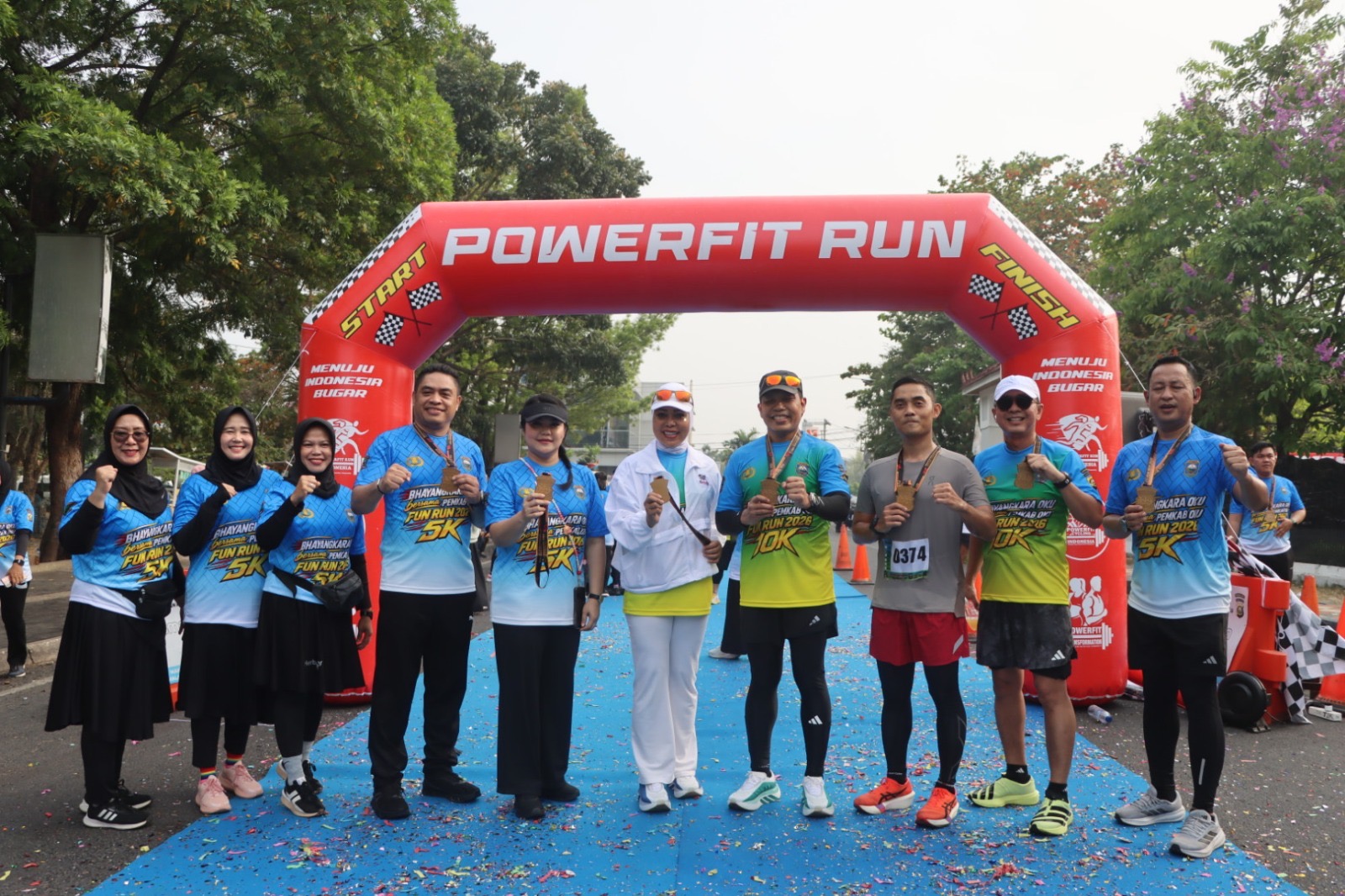 Bhayangkara Oku Bersama Pemkab Oku Gelar Fun Run 2026 Kelas 5K Dan 10K