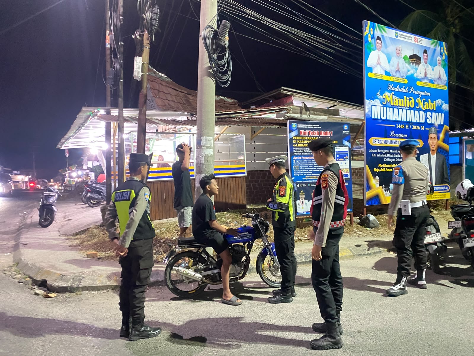 SOC Polres OKU Selatan Gelar Patroli Hunting dan Razia di Simpang Tiga Pemkab