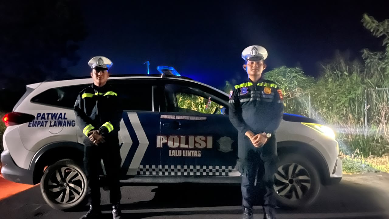 Jaga Kondusivitas Waktu Subuh, Satlantas Polres Empat Lawang Intensifkan Patroli Cegah Balap Liar dan 3C