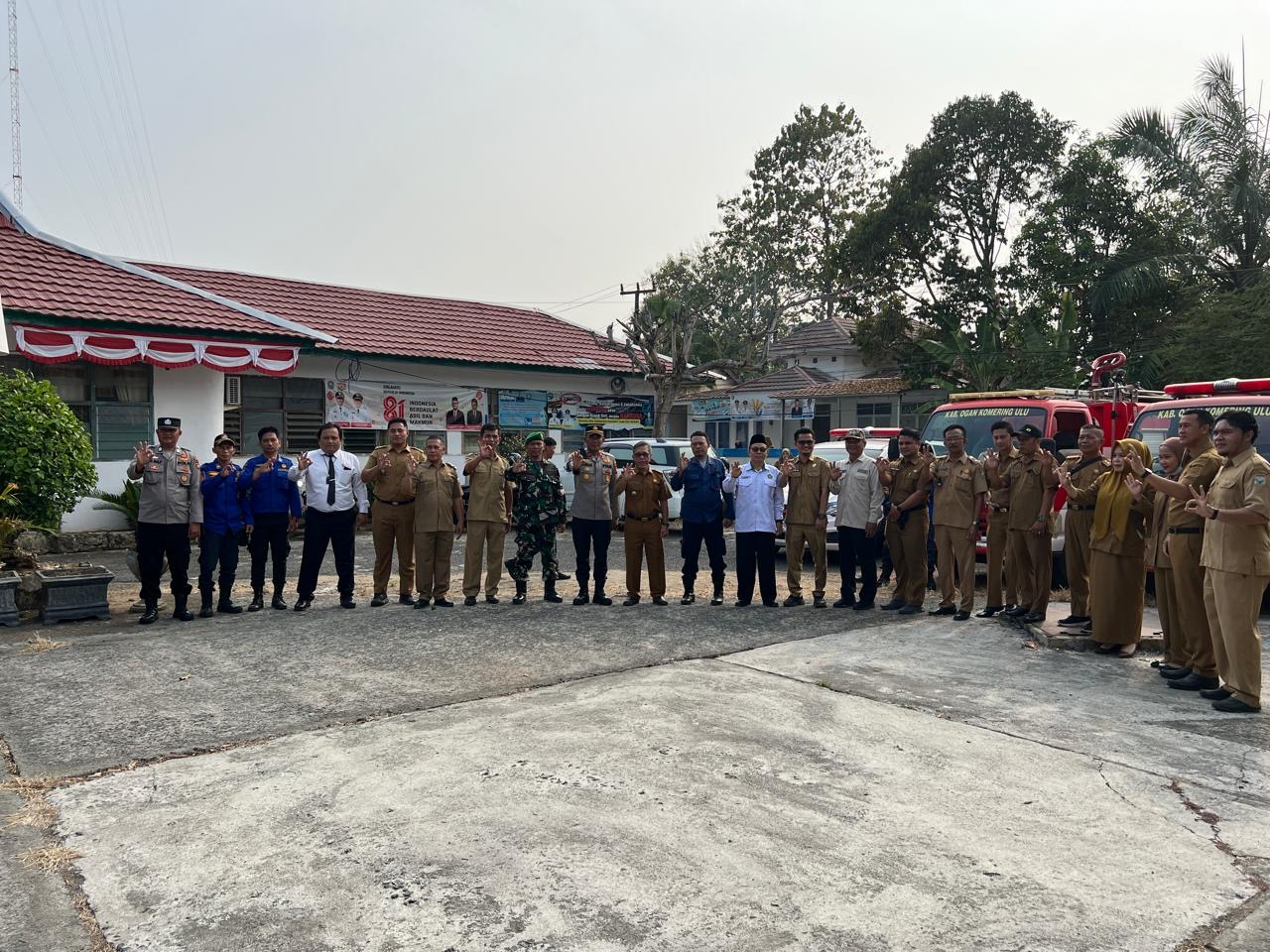 Apel Gabungan Kesiapsiagaan Penanganan Karhutla di Wilayah Kecamatan Baturaja Barat