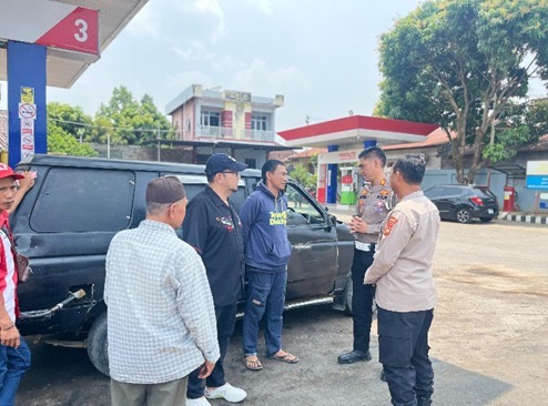 Cegah Antrean Memakan Bahu Jalan, Satlantas Polres Empat Lawang Imbau Pengelola SPBU Talang Banyu