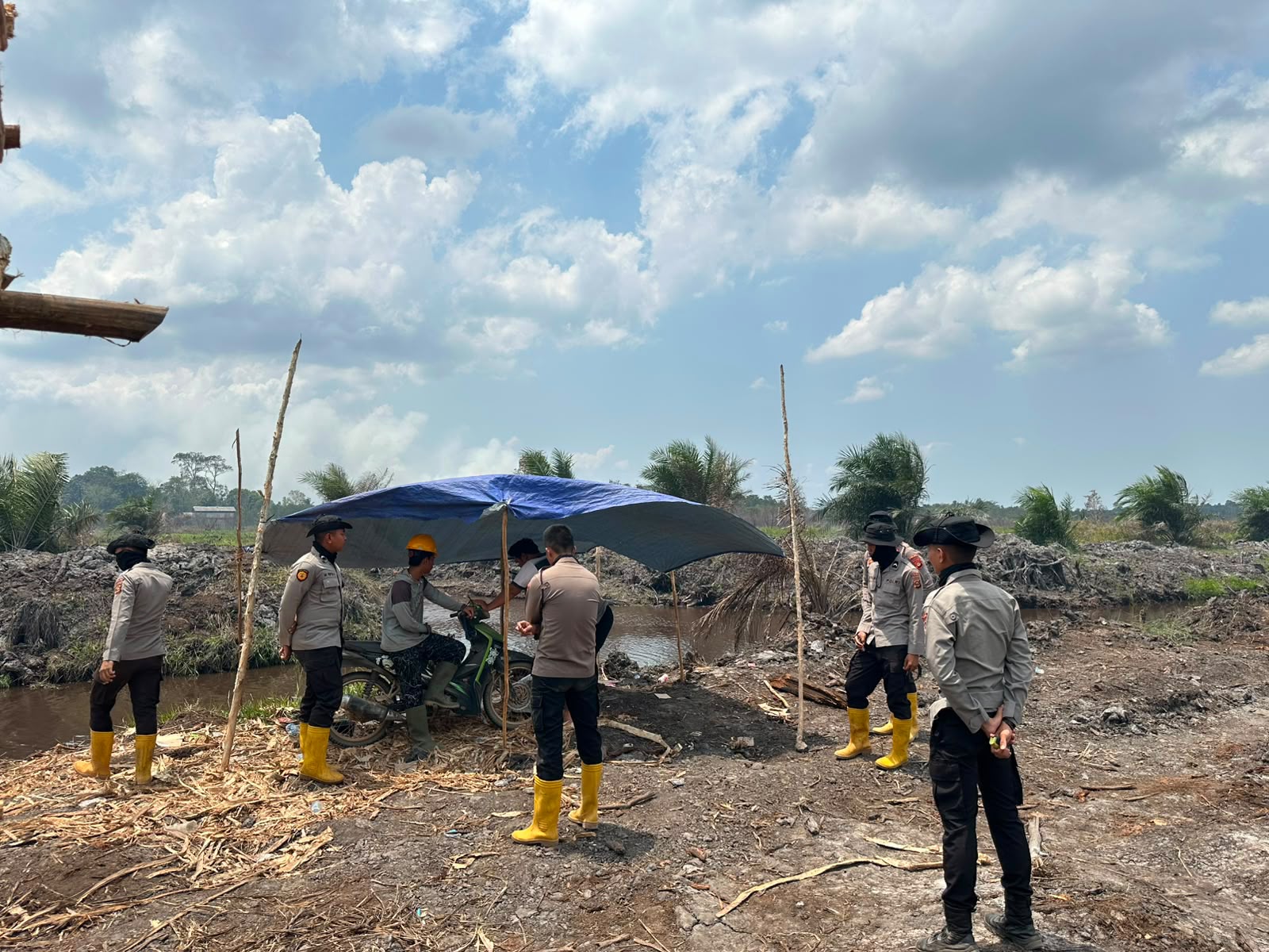 Cegah Karhutla, Tim BKO Polres OKI Intensifkan Patroli di Cengal