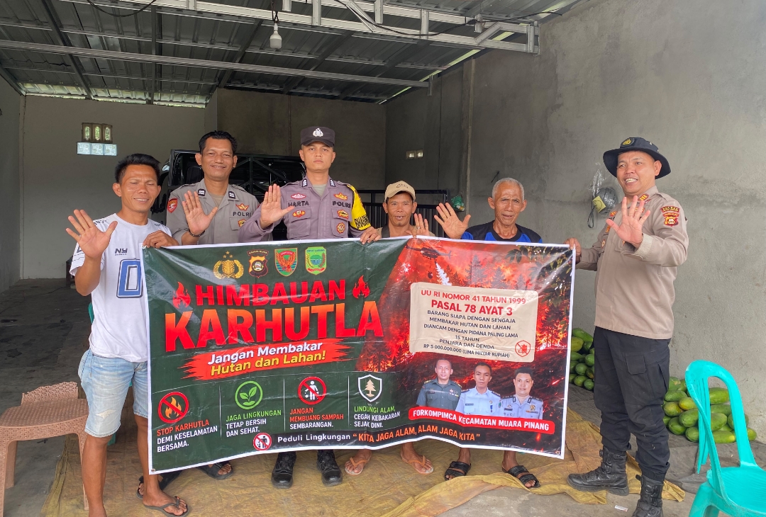 Cegah Karhutla, Polsek Muara Pinang Gencarkan Sosialisasi Program “Makmano Karhutlah” kepada Masyarakat
