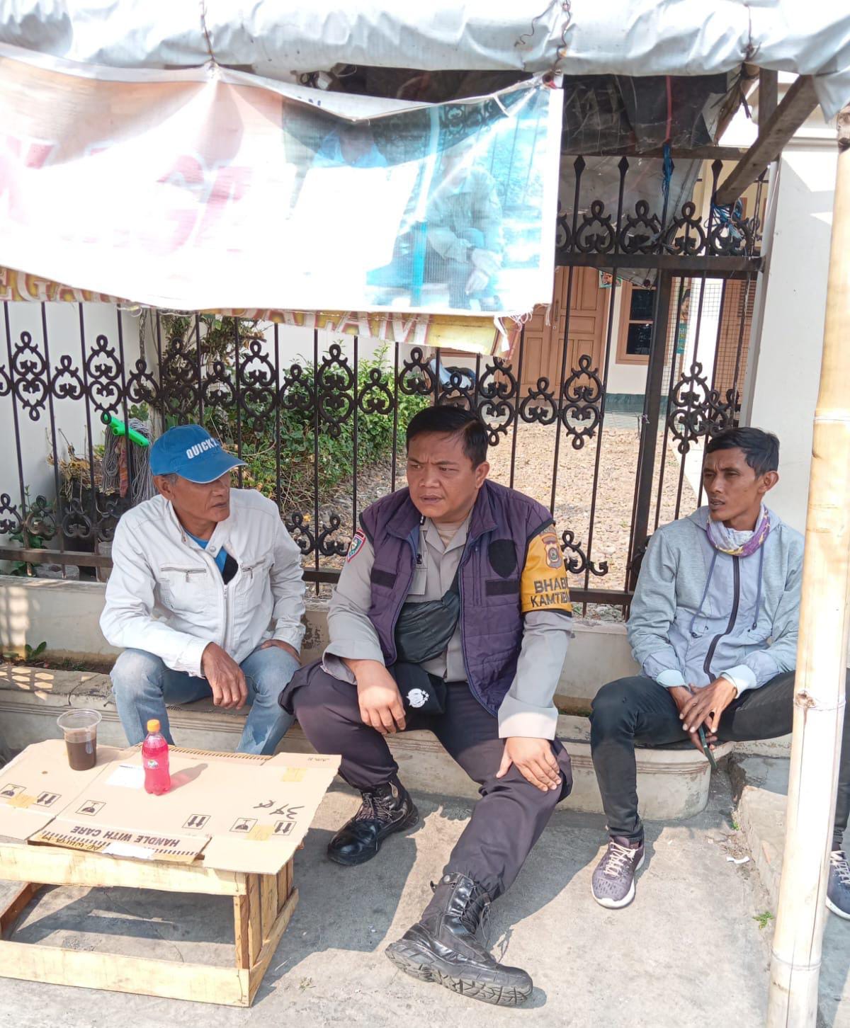 Bhabinkamtibmas Bangun Jaya Sambangi Warga, Sampaikan Imbauan Kamtibmas