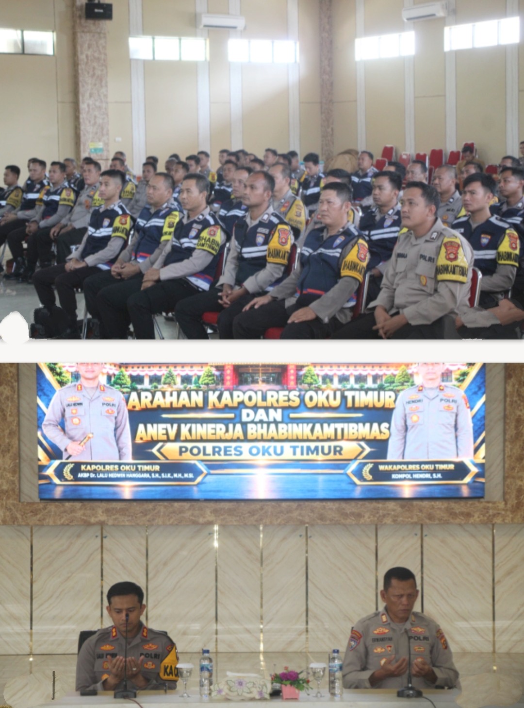 Wakapolres OKU Timur Tekankan Profesionalisme Bhabinkamtibmas dalam Anev Kinerja