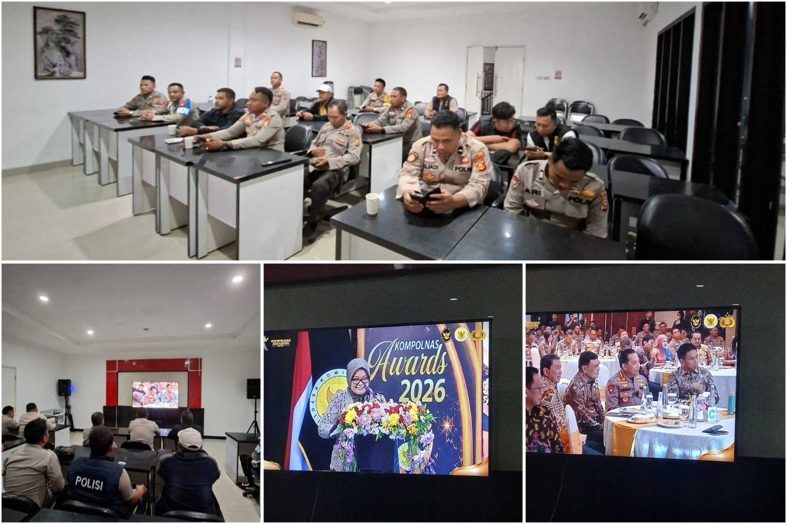 Polsek Madang Suku I Nobar Kompolnas Awards 2026, Kapolsek: Momentum Mengikuti Apresiasi Kinerja Kepolisian