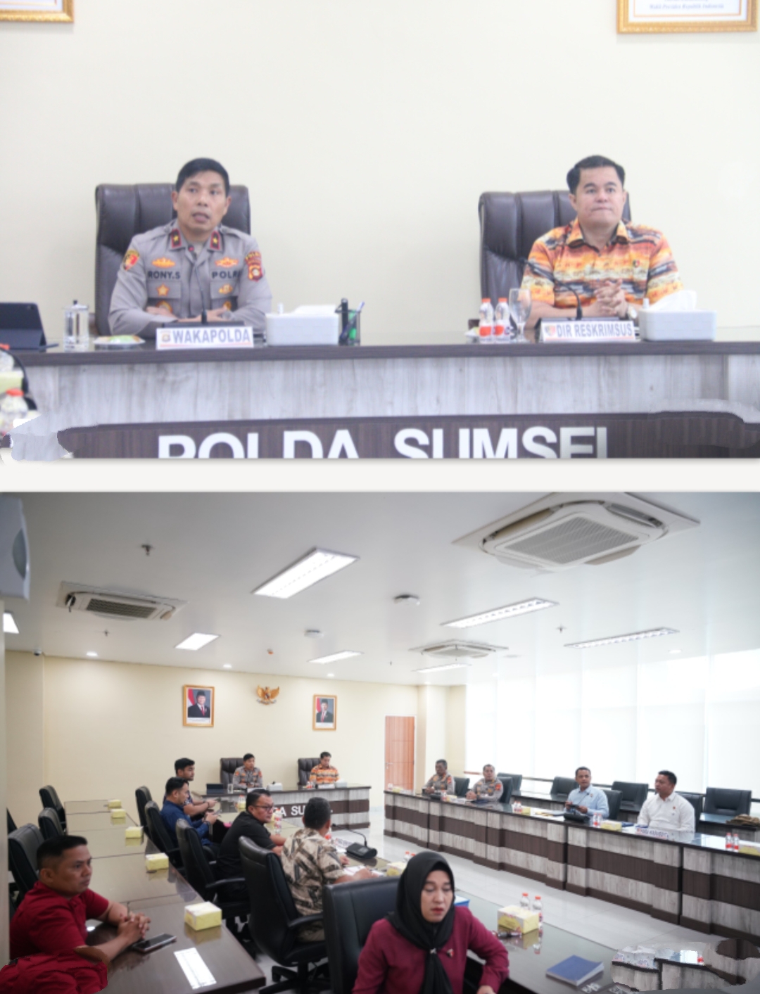 Wakapolda Sumsel Pimpin Evaluasi Penanganan Perkara Pidana Karhutla se-Sumsel