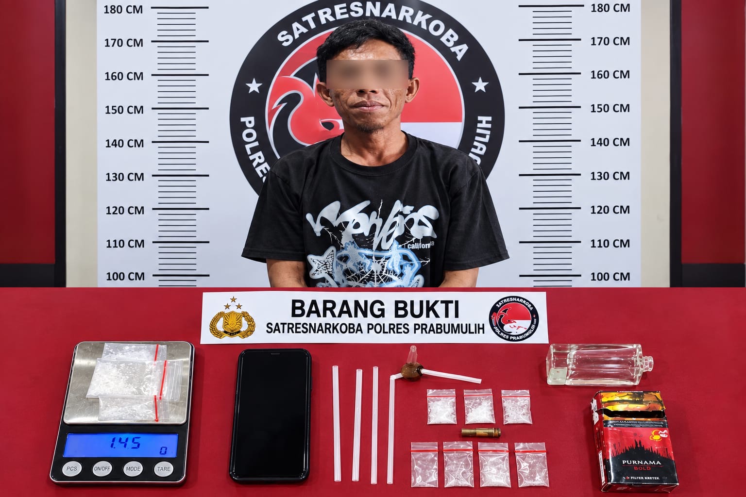 Diduga Edarkan Sabu, Pria Asal Bandar Lampung Diamankan Satresnarkoba Polres Prabumulih