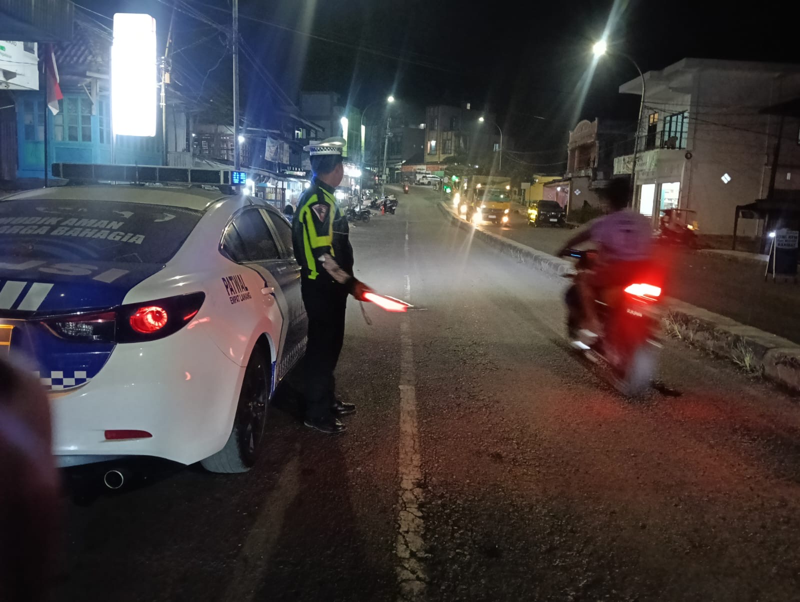 Blue Light Patrol Satlantas Polres Empat Lawang Intensifkan Patroli Malam, Antisipasi Balap Liar dan 3C