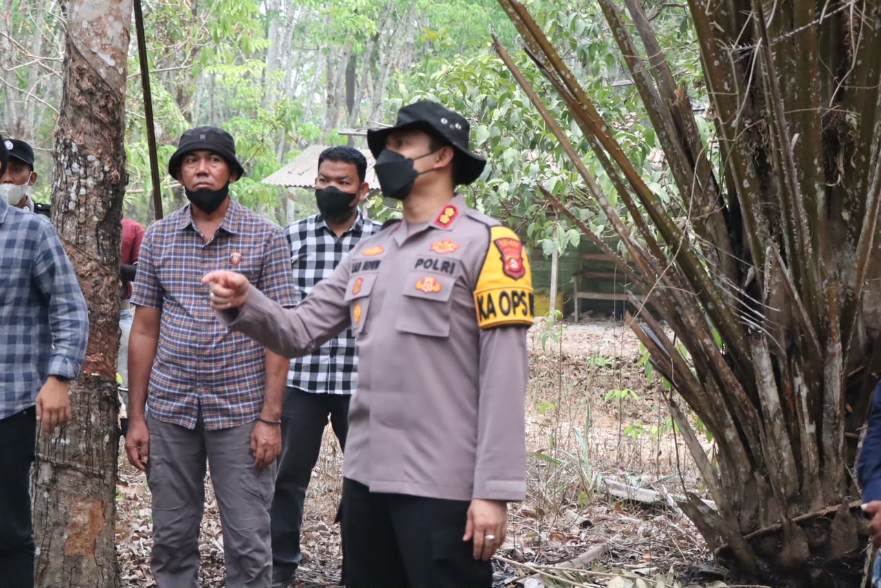 Kapolres OKU Timur Turun ke Lokasi Karhutla, Minta Warga dan Perusahaan Perkuat Pengawasan