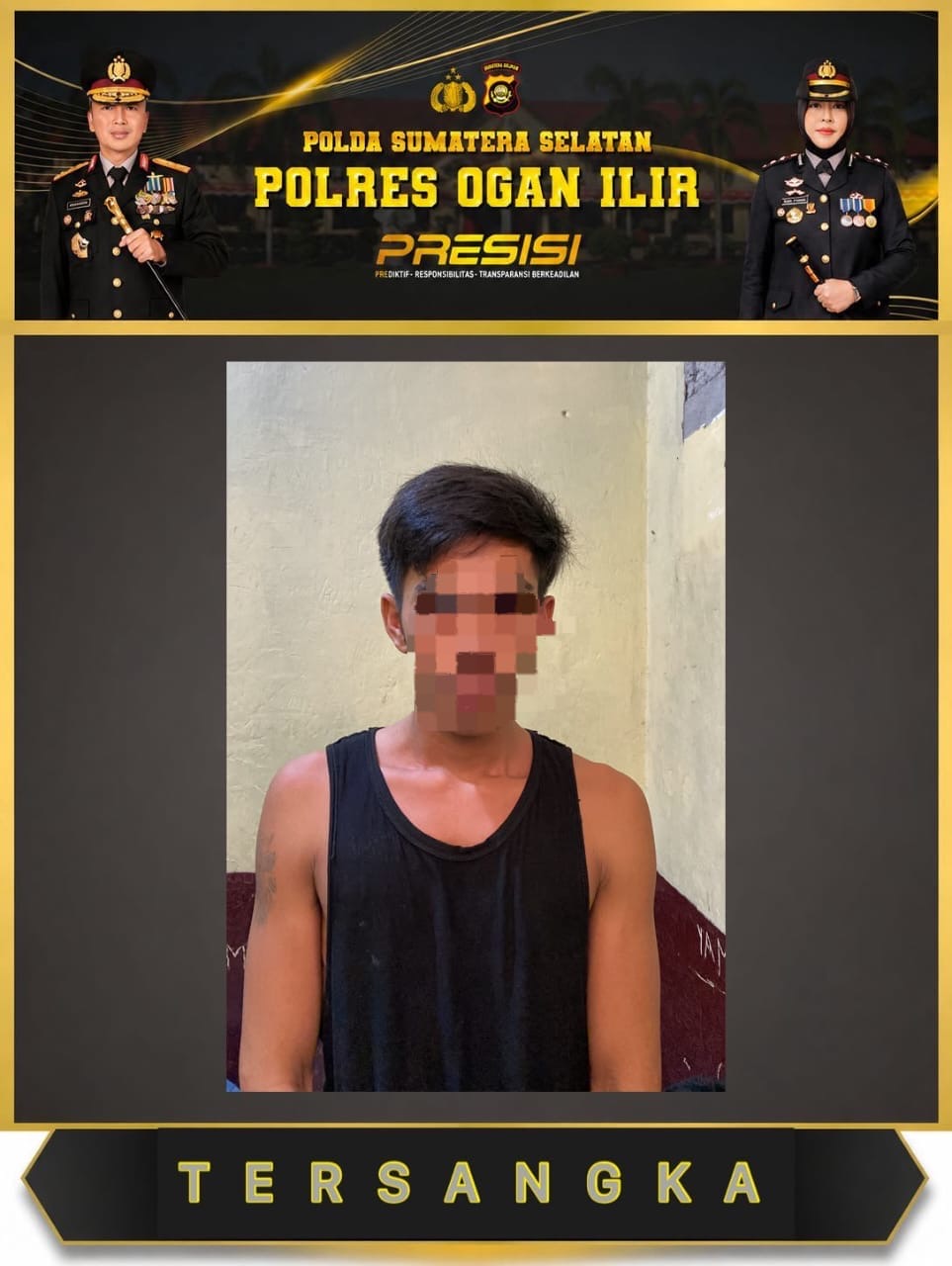 Terekam CCTV, Pencuri Sepeda Motor di Ogan Ilir Diringkus Tim Rajawali Polsek Tanjung Raja