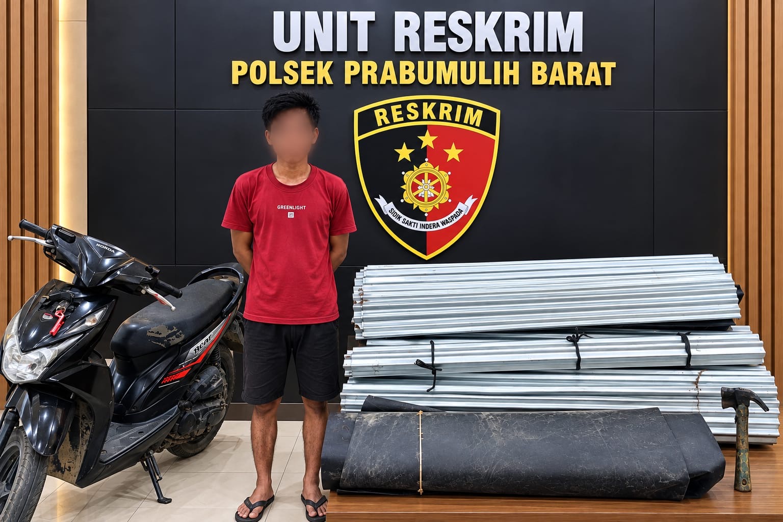 Polsek Prabumulih Barat Ungkap Kasus Pencurian di Lokasi Pertamina, Satu Terduga Pelaku Diamankan