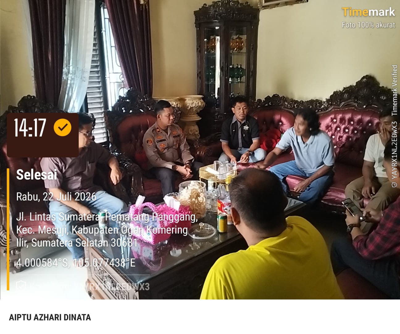Kapolsek Mesuji Sambangi Tokoh Masyarakat, Perkuat Sinergi Jaga Kamtibmas di Wilayah Kecamatan Mesuji
